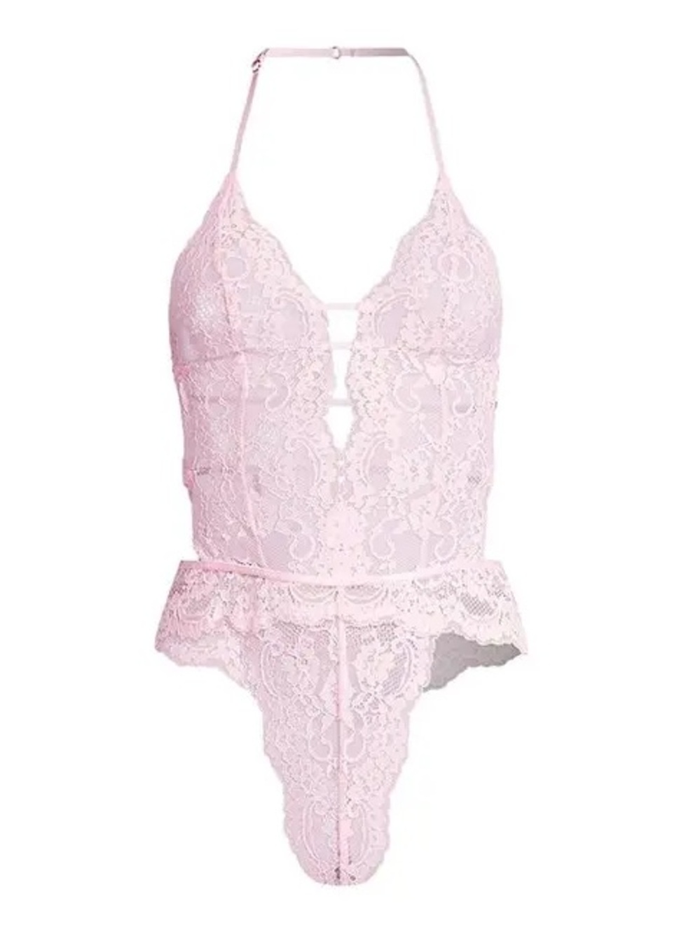 In bloom by jonquil Blue Belle Open-Back Floral Lace Teddy bodysuit Xl